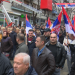 Serbët e Kosovës protestojnë kundër ndalimit të dinarit serb