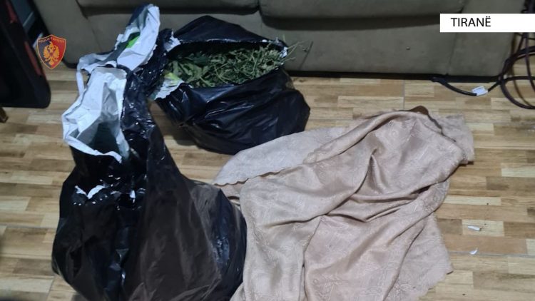 Sekuestrohen 10 kg lëndë narkotike, pranga tre personave në Tiranë