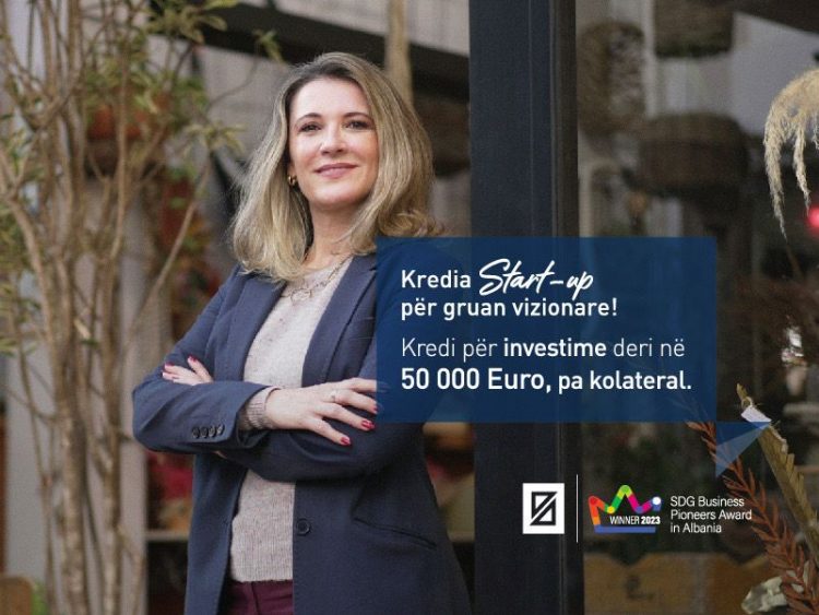 Credins bank lançon produktin risi kredia Start-UP/ Alternativa më e mirë për gratë sipërmarrëse! 