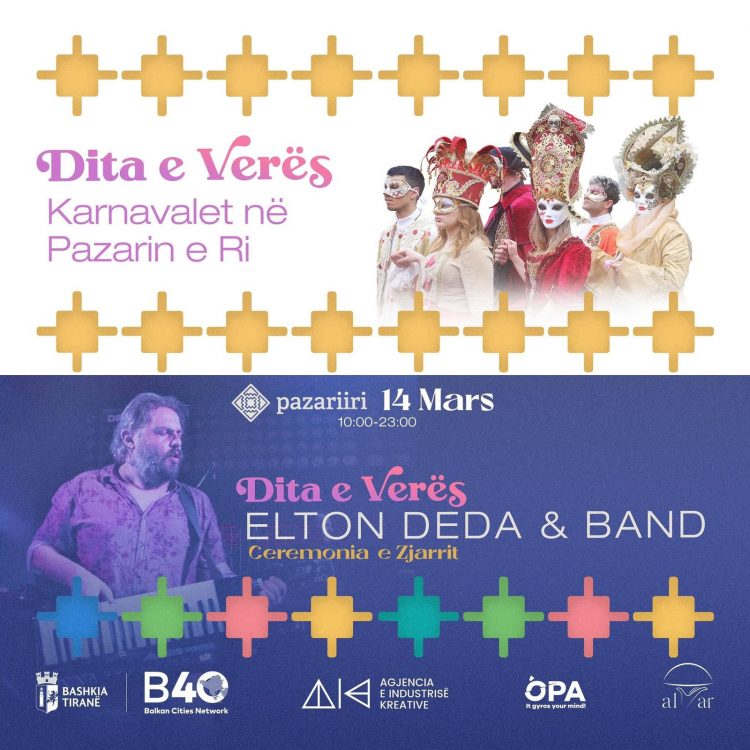 Pazari i Ri në Tiranë shndërrohet në qendrën e festimeve për Ditën e Verës më 14 Mars 
