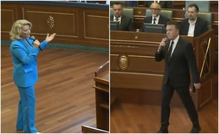 VIDEO/26-vjetori i Epopesë së UÇK-së, Shkurte Fejza dhe Ilir Shaqiri këndojnë në Kuvendin e Kosovës