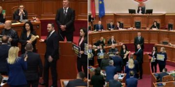“Kokën poshtë, kartonin lart”, Salianji ironi me deputetët e mazhorancës: Janë dele