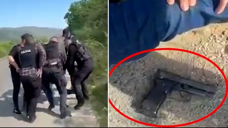 Me armë me vete, 36-vjeçari tenton t’i ikë policisë në Vaun e Dejës! Momenti i arrestimit 