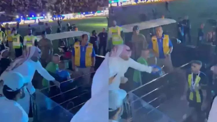 VIDEO/ Tifozi në Arabi rreh me kamxhik futbollistin