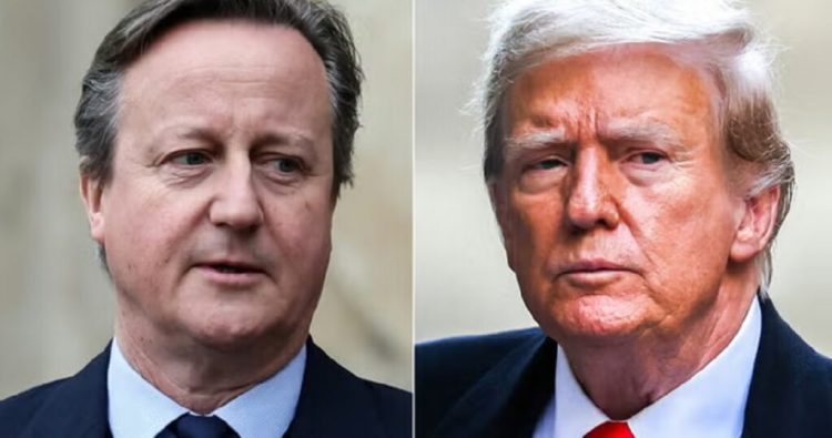 Ministri Cameron takohet me Donald Trump në rezidencën e tij