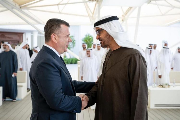 Balla pritet nga Presidenti i Emirateve të Bashkuara Arabe