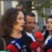 Argita Malltezi në protestën para Bashkisë së Tiranës: Veliaj, kopje e shëmtuar e Ramës