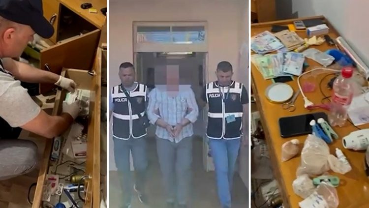 Heroinë, kokainë dhe para, arrestohet babë e bir në Lushnjë