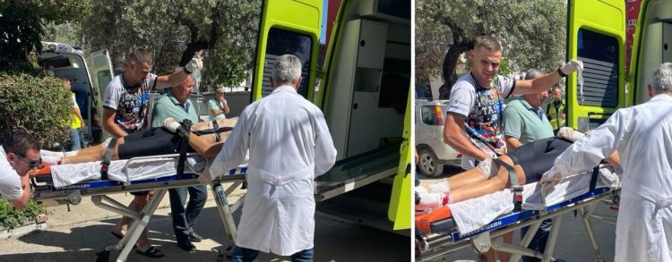 Po garonin në aksin Kuç-Qeparo, 3 çiklistë humbin kontrollin, përfundojnë në spital 
