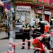 Doli në rrugë me hanxhar dhe kërcënoi policinë, plagoset një person në Hamburg