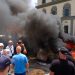 Protesta para Bashkisë/ U vihet flaka gomave! Përplasje me policinë, kundërpërgjigje me gaz lotsjellës (Foto) 