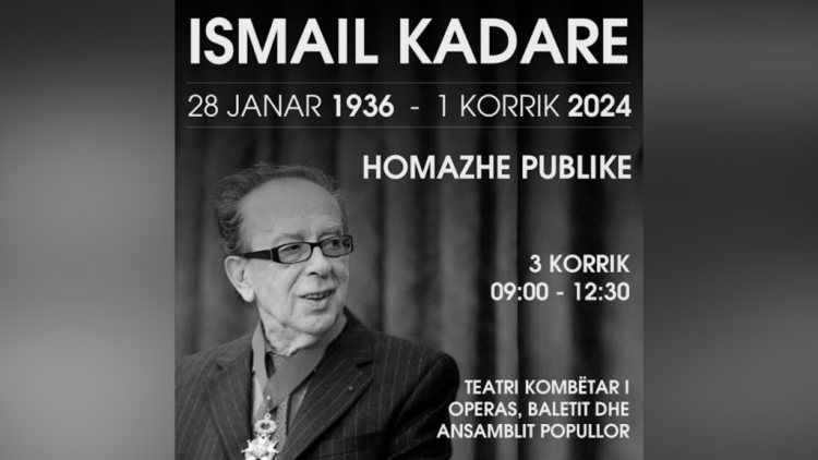 Shqipëria në zi! Sot mbahen homazhet publike për Ismail Kadaren. Detaje nga ceremonia shtetërore 
