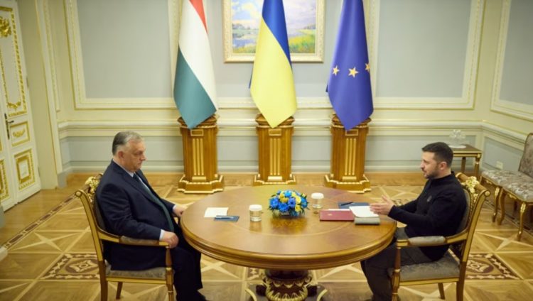 Orbani propozon armëpushim në takim me Zelenskyn gjatë vizitës së parë në Kiev