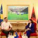 Vizita e parë si kryeparlamentare/ Spiropali takon Konjufcën në Kryesinë e Kuvendit