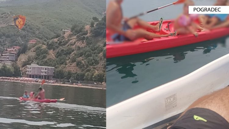 Pogradec/ Humbën kontaktet me familjarët teksa lundronin me kanoe në liqen, policia ndihmon babanë me 2 fëmijët e mitur