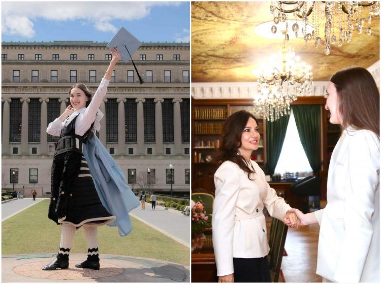 Hapet zyra e Kryetarit të Kuvendit, Kryeparlamentarja Spiropali pret studenten e xhubletës në zyrën e saj