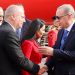 Foto/ Erdogan mbërriti në Tiranë, u prit nga ministri Hasani