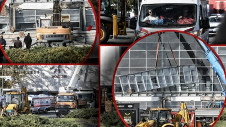 VIDEO/ I mori jetën 13 personave, publikohen pamjet e rënda kur struktura e betonit bie sipër qytetarëve në stacionin në Serbi