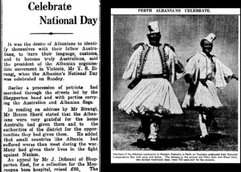 Kur komuniteti shqiptar festonte Ditën e Pavarësisë (Flamurit) në Australinë e largët më 1945 dhe 1946