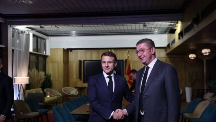 Mickoski shprehet optimist për integrimin evropian pas takimit me Macronin