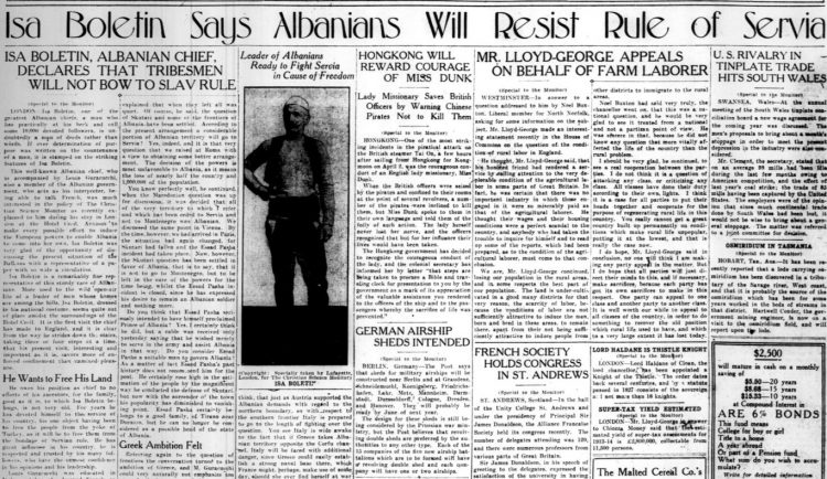 1913/ Intervista ekskluzive me Isa Boletinin dhe Luigj Gurakuqin, në hotelin “Cecil” në Londër