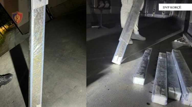 56 kg drogë në shufra metalike, arrestohen babë e bir në Kapshticë