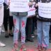 Protesta për vrasjen e 14-vjeçarit, hidhet bojë e kuqe para Ministrisë së Arsimit
