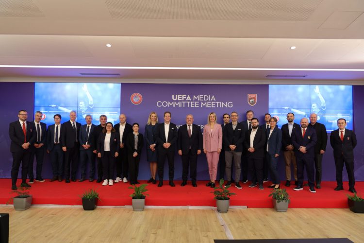 Komiteti i Medias së UEFA-s mblidhet në Tiranë, Duka: Sigurojmë që vlerat e futbollit të arrijnë te të gjithë tifozët në Europë