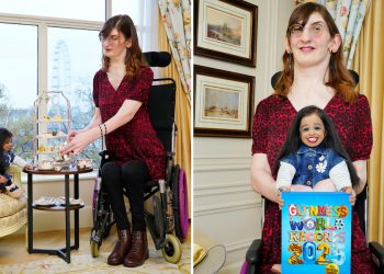 Video/ Gruaja më e gjatë në botë dhe gruaja më e shkurtër u takuan për herë të parë për një çaj në Londër 