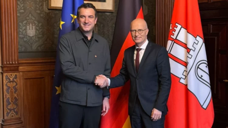 Veliaj në Hamburg, takim me kryebashkiakun Peter Tschentscher