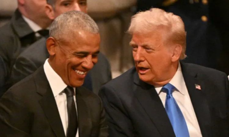 U filmuan duke qeshur, Trump: Unë dhe Obama ndoshta e pëlqejmë njëri-tjetrin