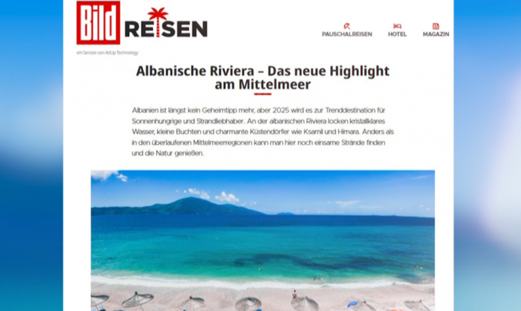 “Bild”: Shqipëria, destinacioni i 2025-ës