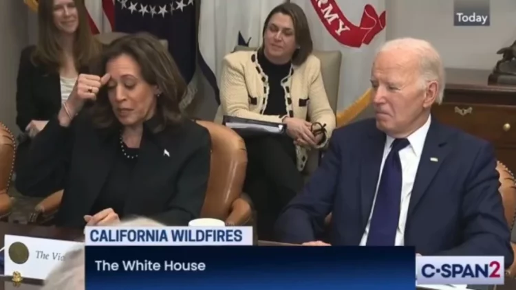 VIDEO/ Shakaja e papritur e Biden për zjarret në Los Anxheles, ja reagimi epik i Kamala Harris