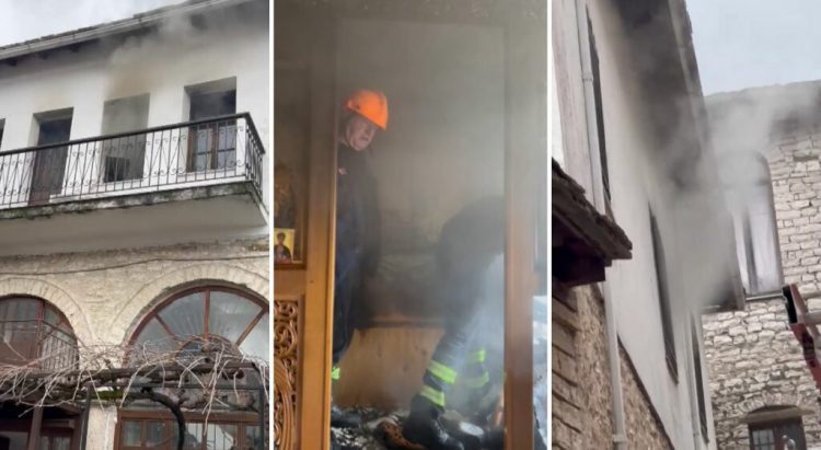 Përfshihet nga zjarri një kishë në Gjirokastër, shkak qirinjtë e ndezur