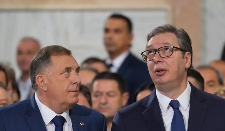 Vuçiç dhe Dodik takohen në Beograd, diskutojnë për të ardhmen e Serbisë dhe Republikës Sërpska