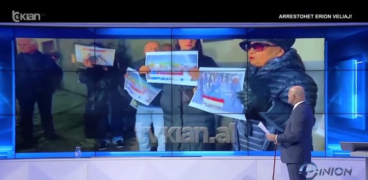 “Ra faja prej fikut”, shpërthen “festa” për arrestimin e Veliajt pranë bllokut të sigurisë