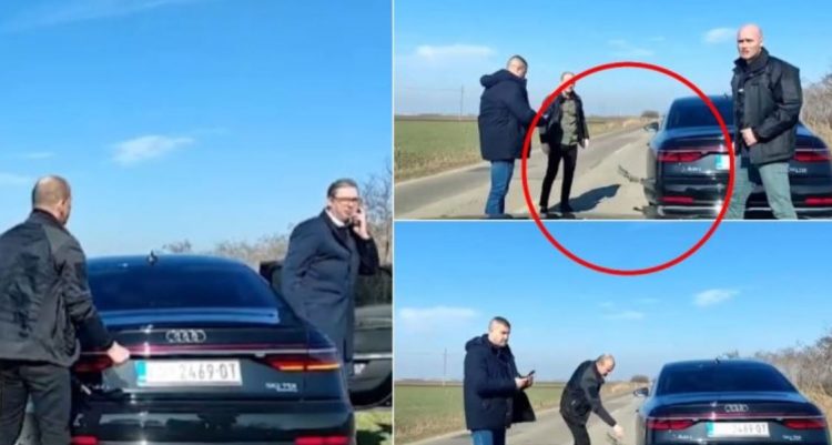 Serbi/ Shpërthen goma e makinës me të cilën po udhëtonte presidenti Aleksandar Vuçiç
