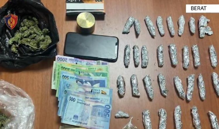Shiste drogë në qytetin e Beratit, arrestohet 24-vjeçari