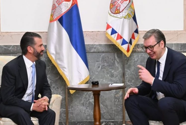 Dalin pamjet e takimit të djalit të Donald Trump me Aleksandër Vuçiç! Presidenti i Serbisë tregon për çfarë diskutuan 