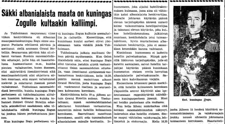1939/ “A është e vërtetë që Madhëria Juaj ka me vete një qese me tokë shqiptare?”, intervista ekskluzive me Mbretin Zog në Oslo