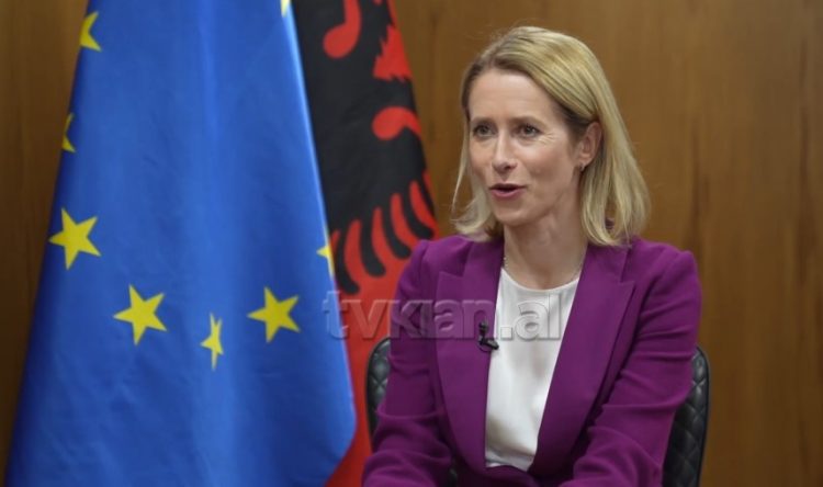 Kaja Kallas: Vëmendja e BE, tek armatimet. Shqipëria progres shumë të mirë