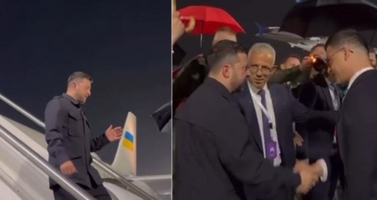 Zelensky mbërrin në Tiranë, pritet në aeroport nga ministri Vengu