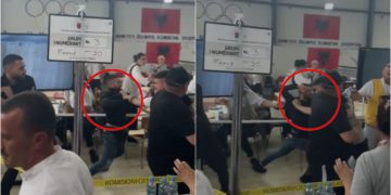 VIDEO/ Vëzhguesi godet me grusht kryetarin e KZAZ në Kashar