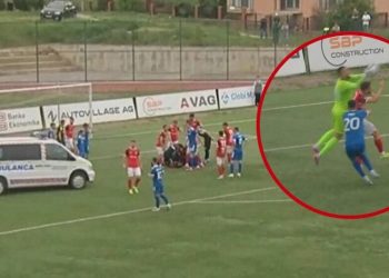 VIDEO/ Momente paniku në Kosovë, sulmuesi pëson hemorragji të brendshme në kokë
