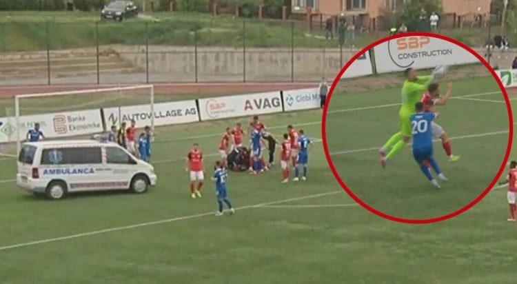 VIDEO/ Momente paniku në Kosovë, sulmuesi pëson hemorragji të brendshme në kokë