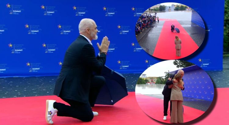 Rama i ulet në gjunjë/ Kryeministrja Meloni: E bën vetëm që të jetë i gjatë sa unë
