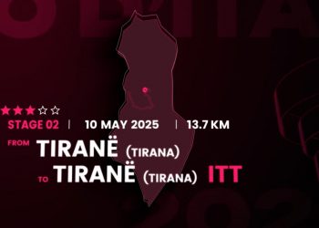 Të shtunën “Giro d’Italia” në Tiranë, rrugët që bllokohen