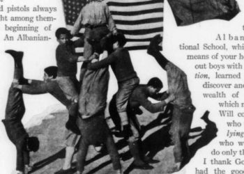 1922/Letra e Beqir Haçit, që fitoi çmimin e parë drejtuar amerikanë të Kryqit të Kuq