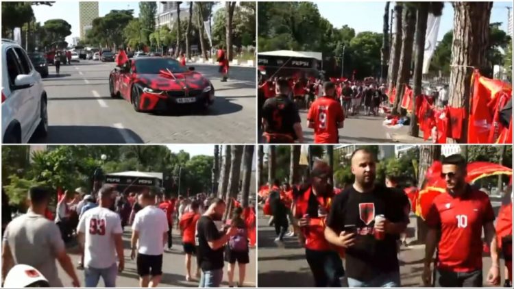 Shqipëri-Serbi/Tirana “vishet” kuqezi, tifozët nisin grumbullimin