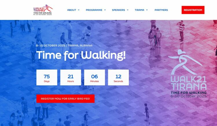 Tirana mirëpret Walk21, konferencën botërore për ecjen për herë të parë në Ballkan
